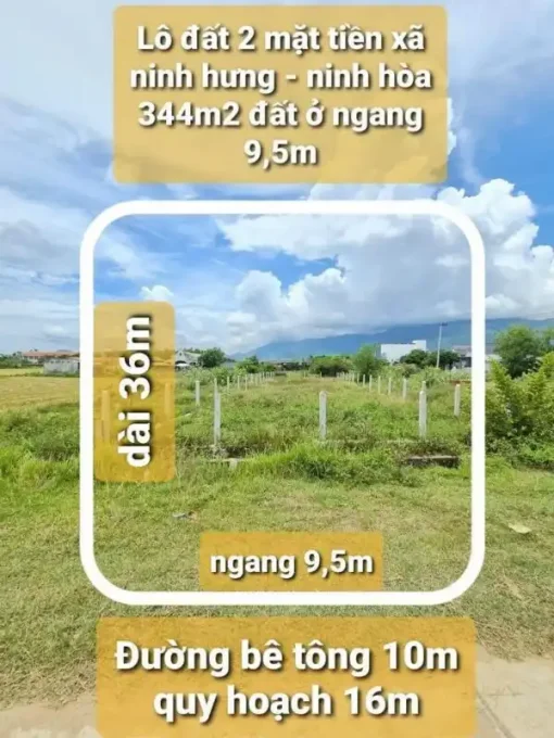 bán đất Ninh Hưng 344m2